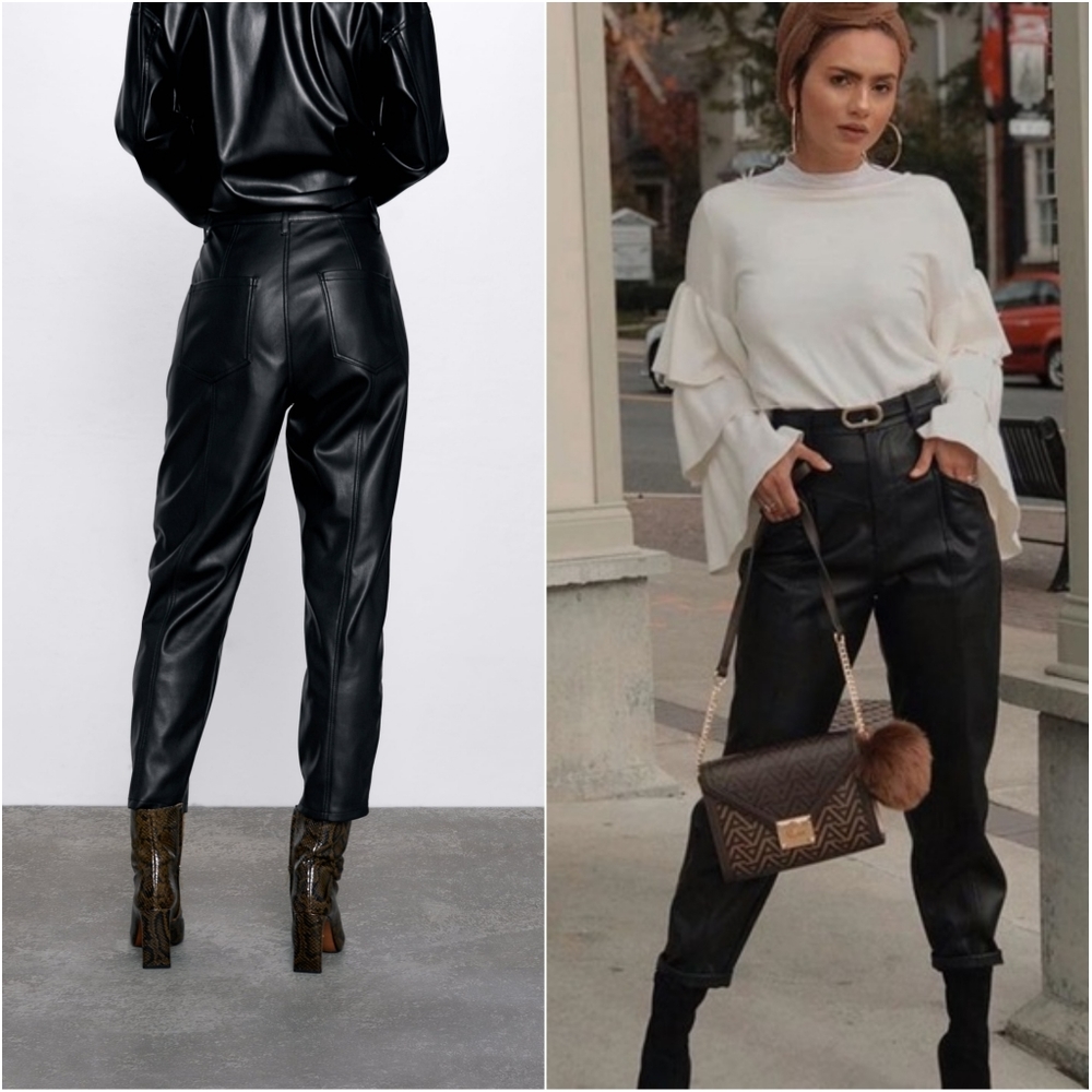 NEW WT Zara Corsy Pants Black